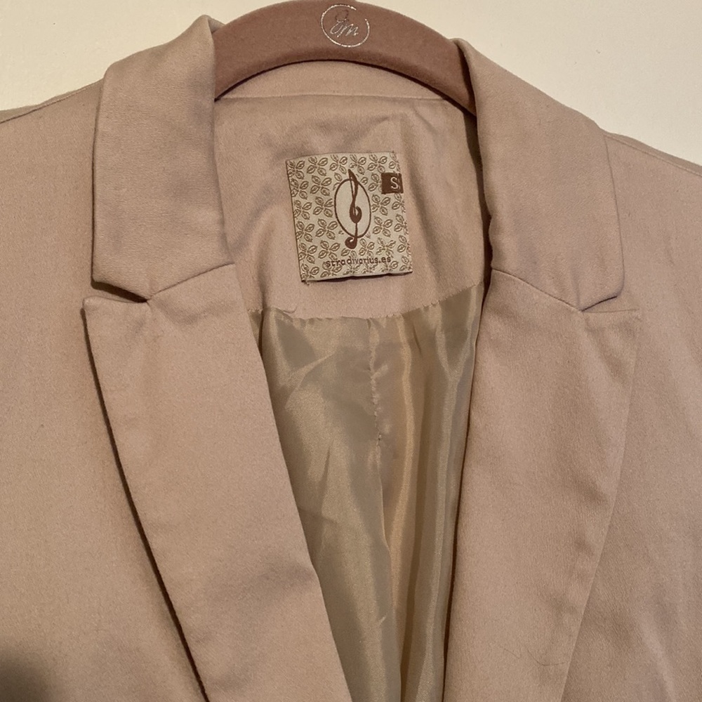 Women Stradivarius size S tan blazer - Picture 3 of 14